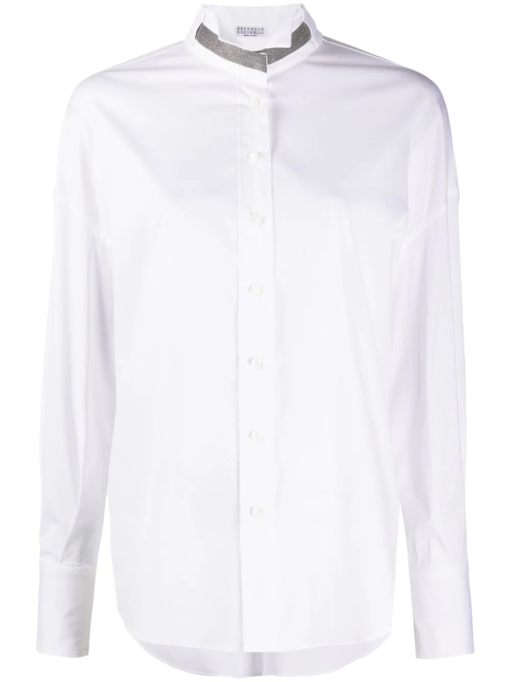 monili-embellished shirt - 1