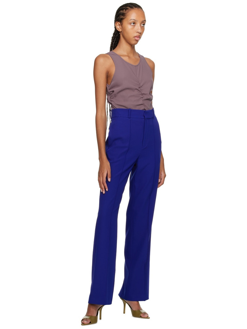 Yuzefi Blue Classic Tailored Trousers outlook