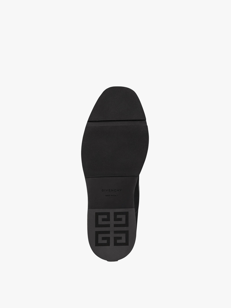 SQUARED ANKLE BOOTS IN BOX LEATHER 5