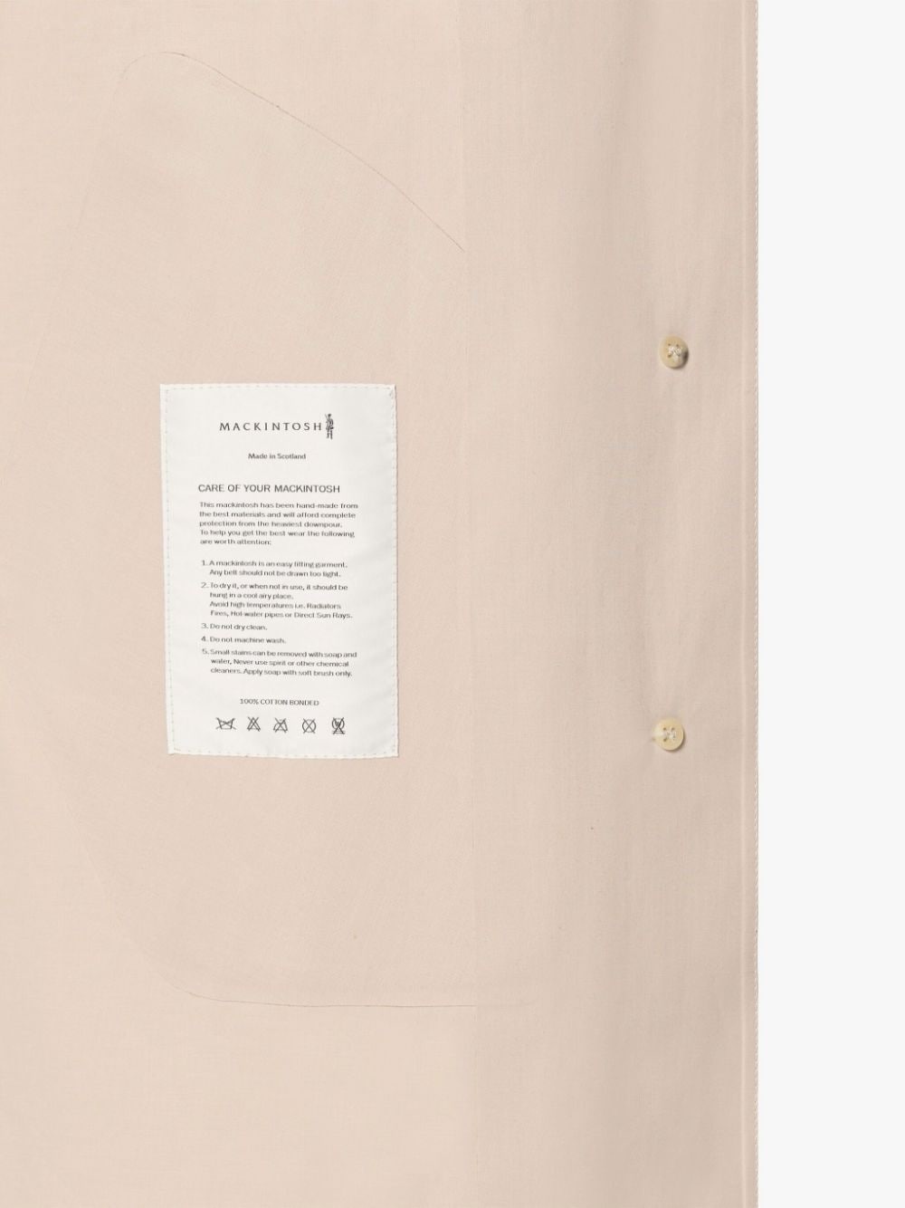 BANTON PUTTY BONDED COTTON COLOUR BLOCK COAT - 6