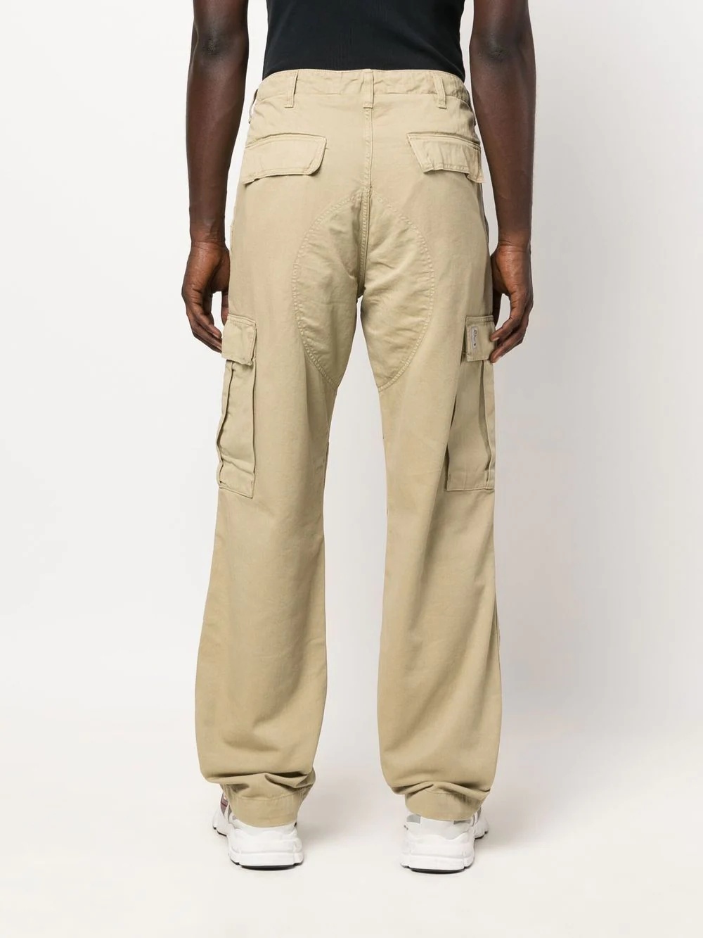 wide-leg cargo trousers - 4