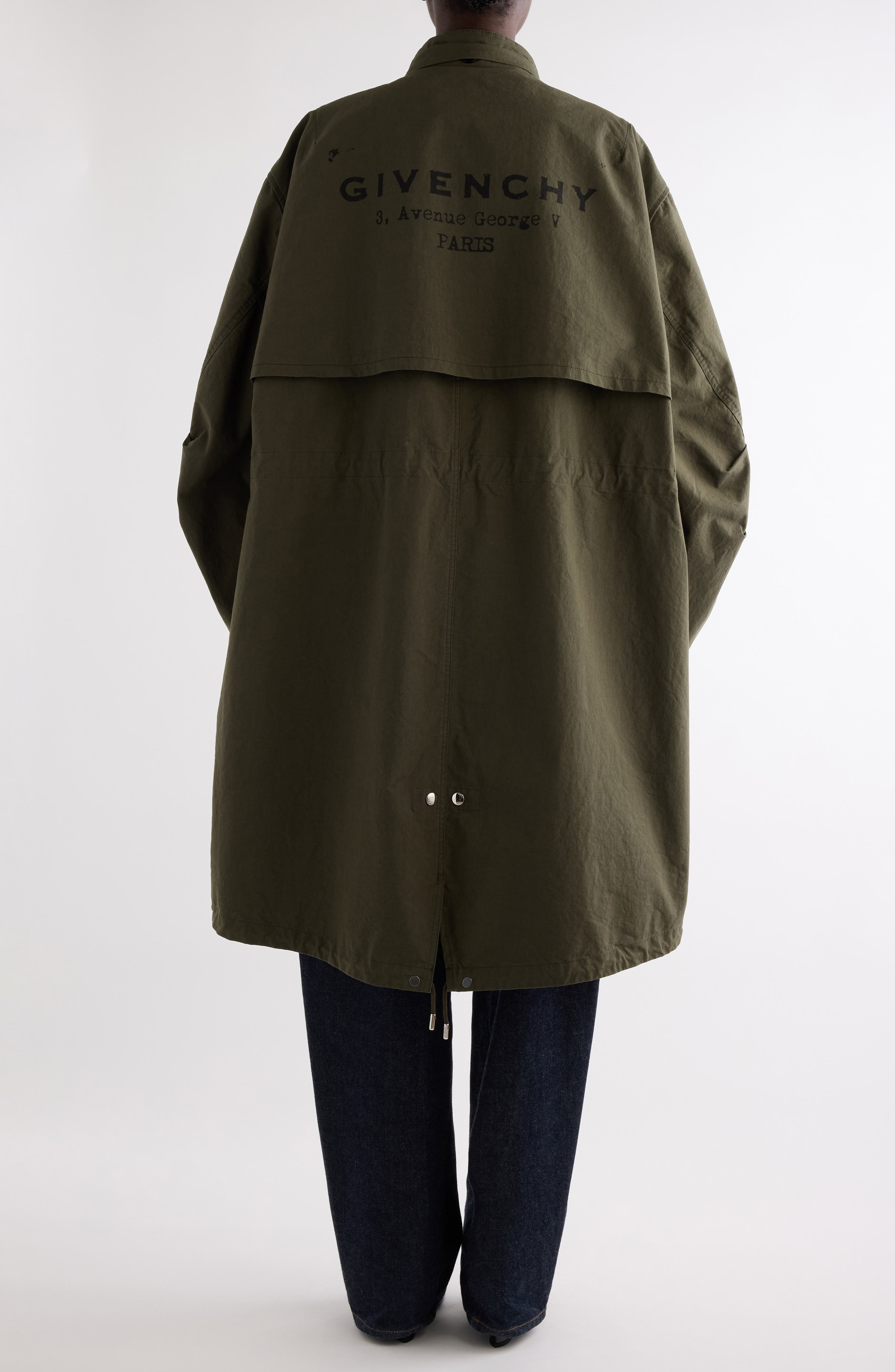 Givenchy Cocoon Parka in Khaki at Nordstrom - 3