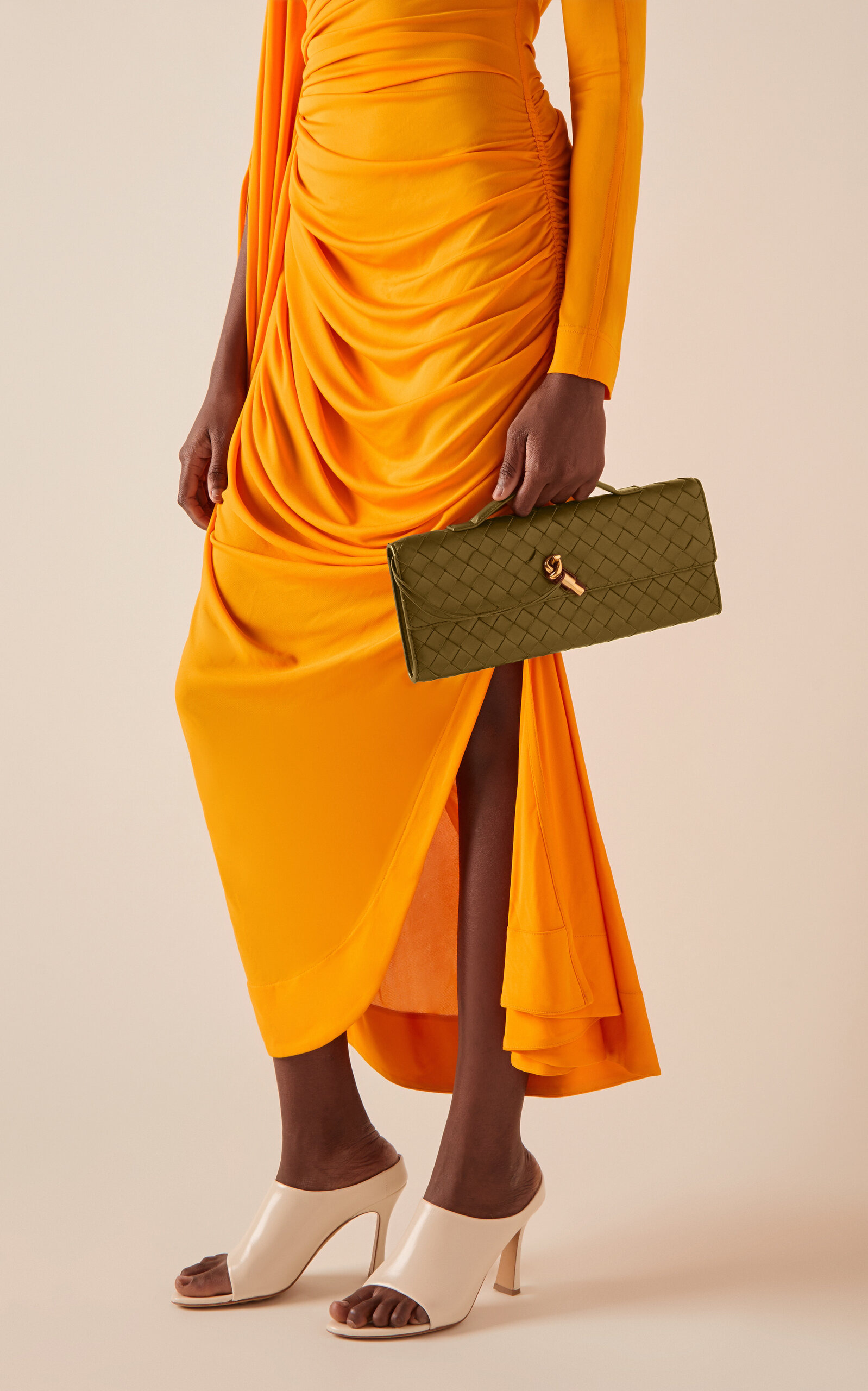 Andiamo Intrecciato Leather E/W Clutch green - 2