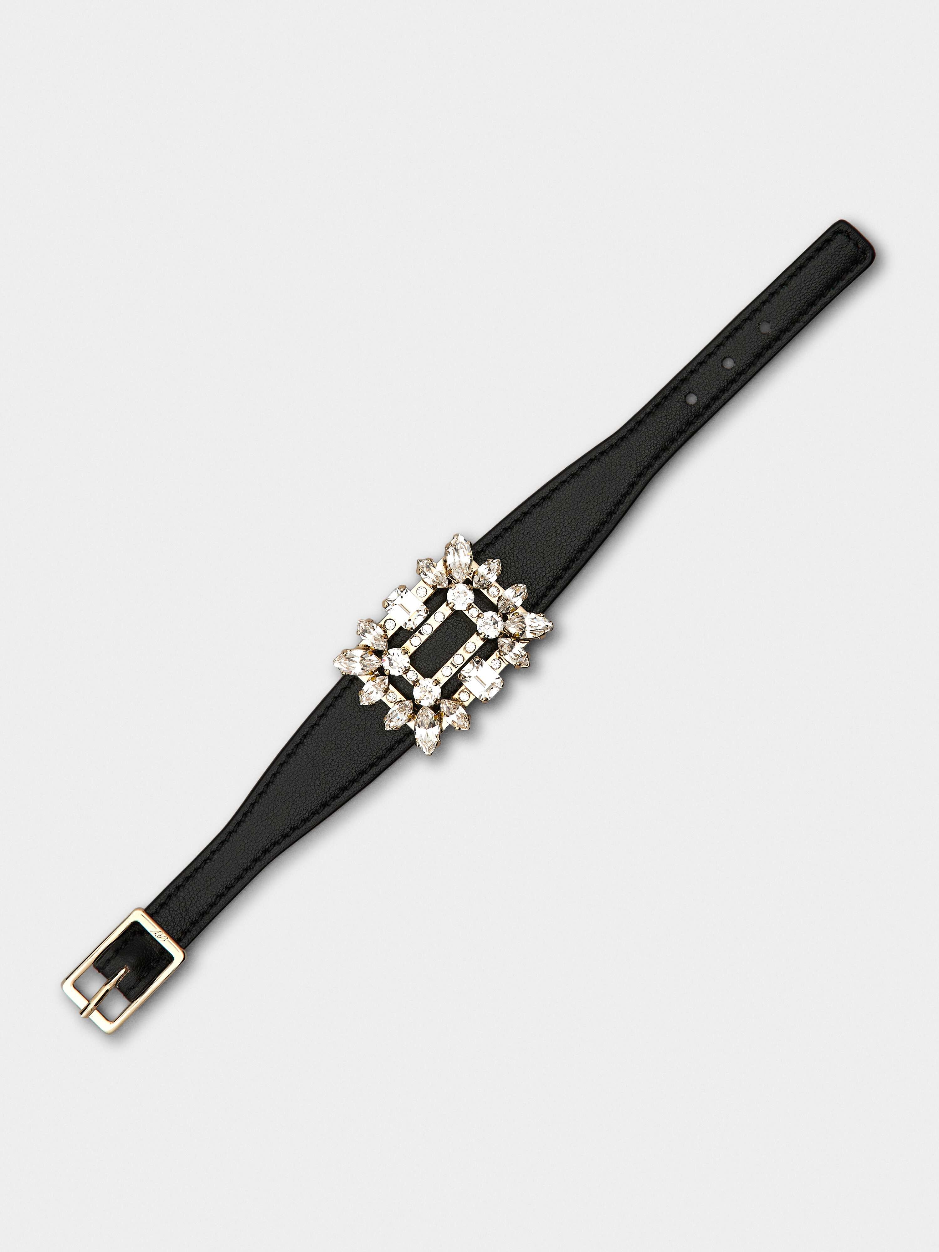 Broche Vivier Buckle Bracelet in Leather - 4