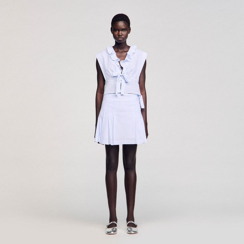 Sandro MINI STRIPED SKIRT outlook
