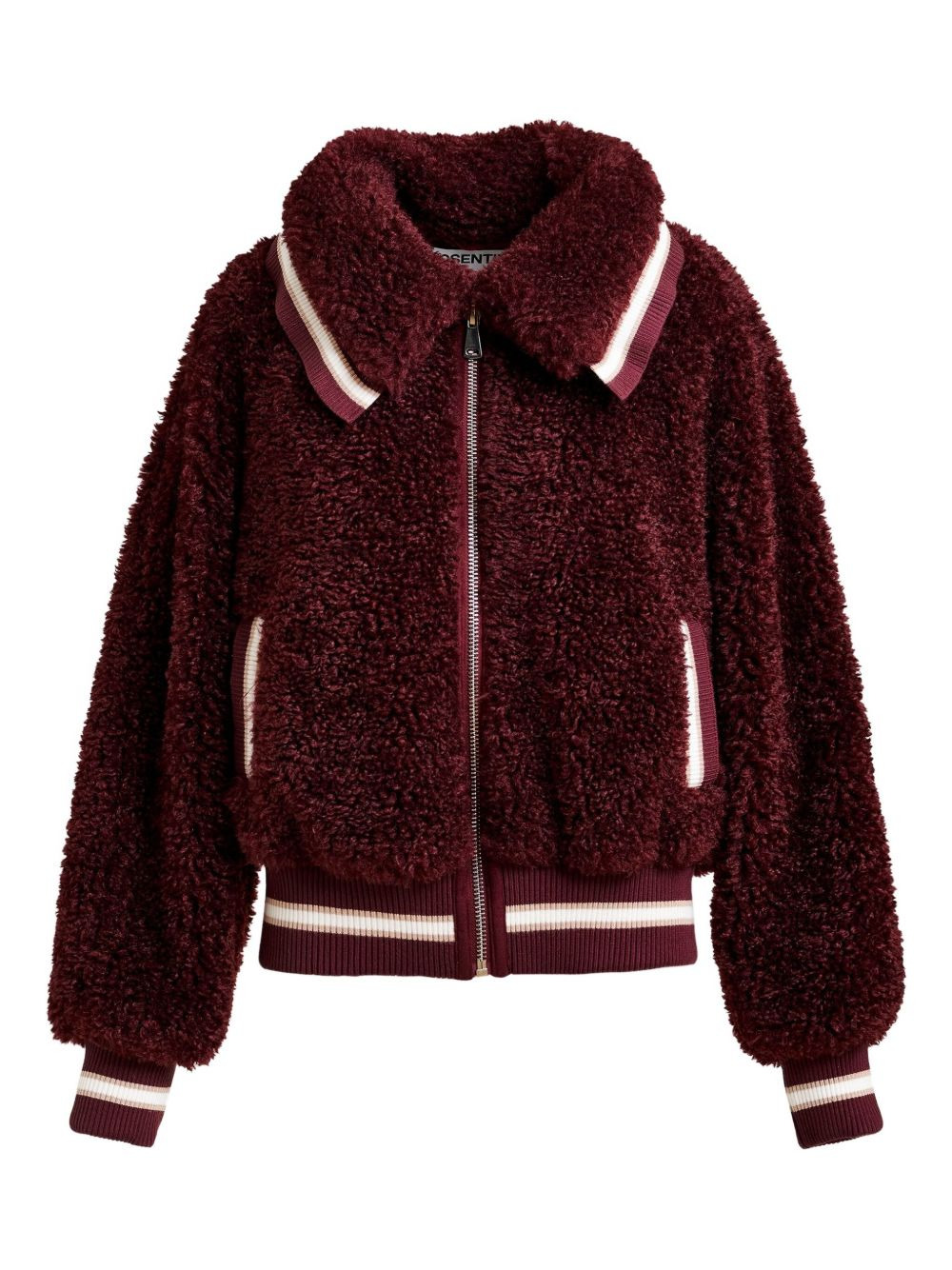 faux-fur zip-up jacket - 1