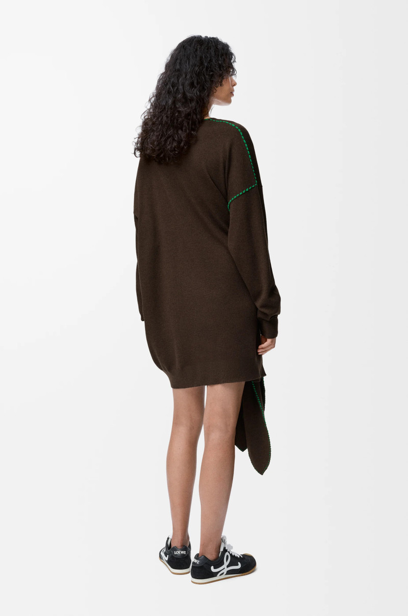 Scarf dress in wool 3
