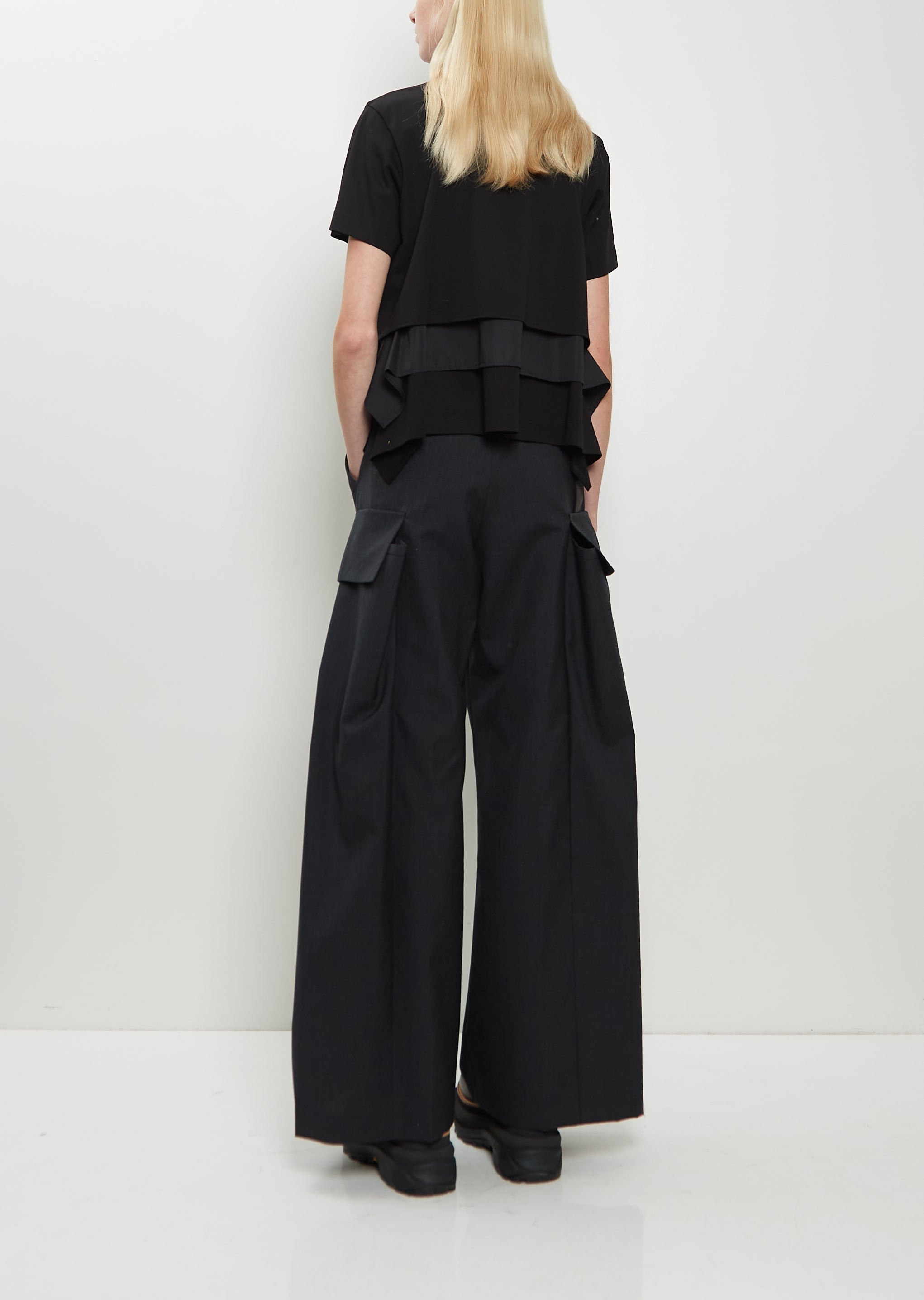 Poplin x Cotton Jersey T-Shirt - 3