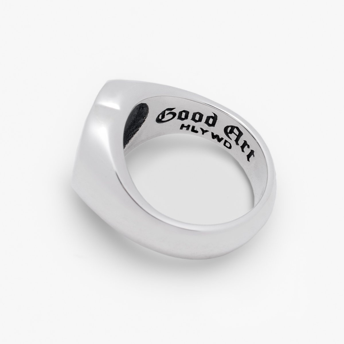 GOOD ART HLYWD Our Heart Signet Ring - Sterling Silver - 6