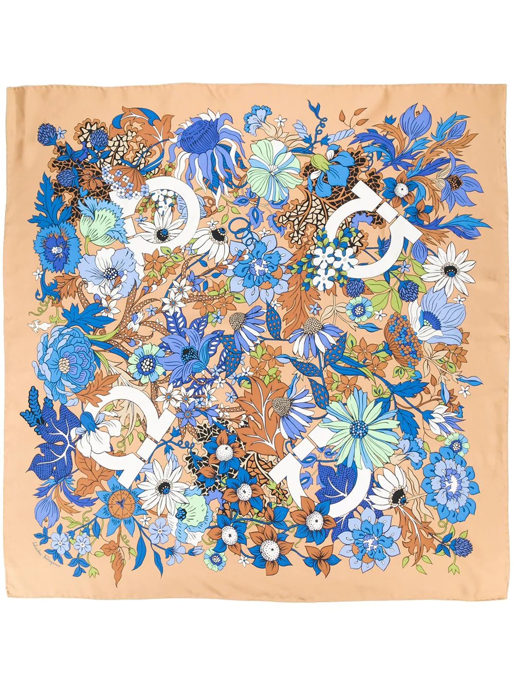 Gancio floral print scarf - 3