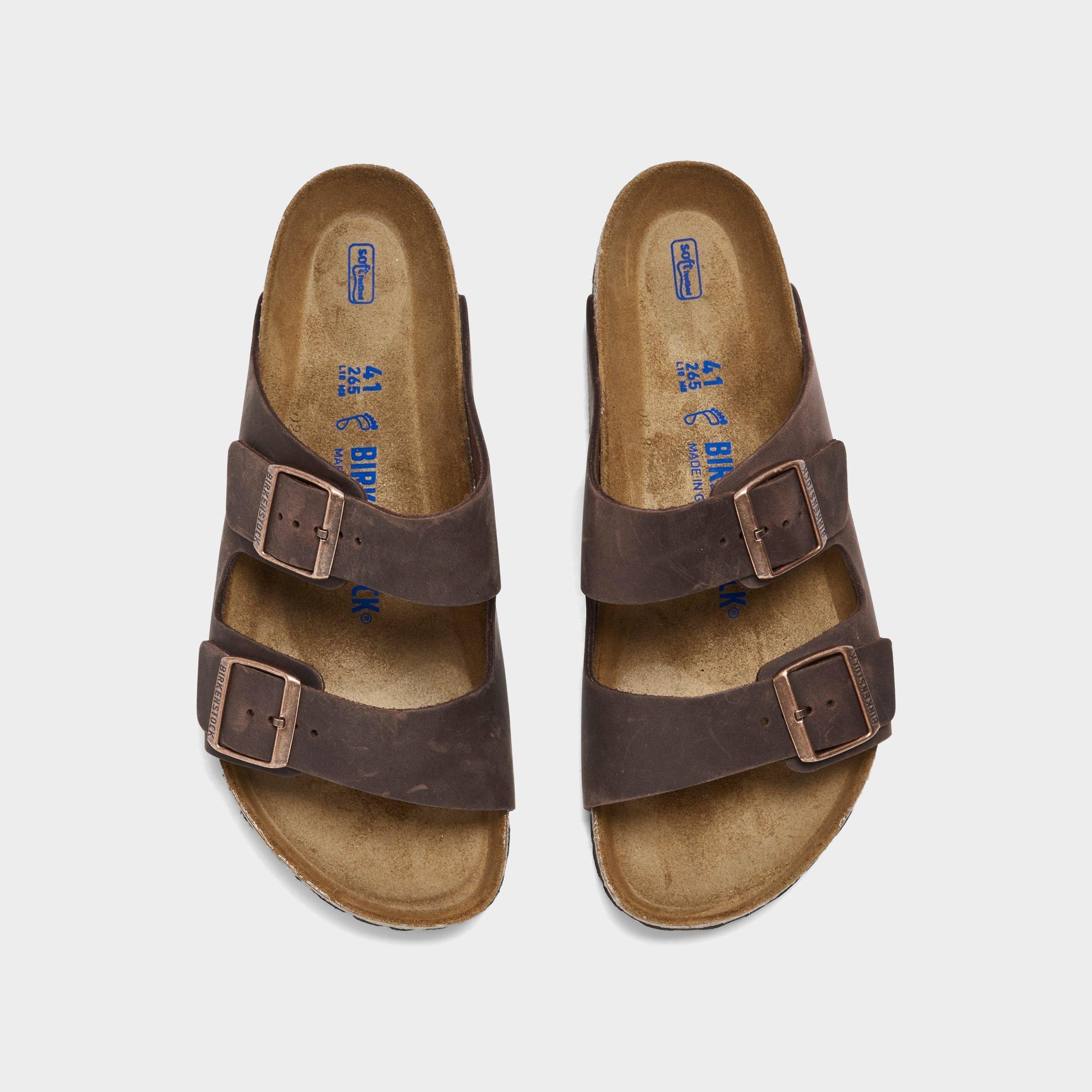 MEN'S BIRKENSTOCK ARIZONA OILED LEATHER SANDALS - 5