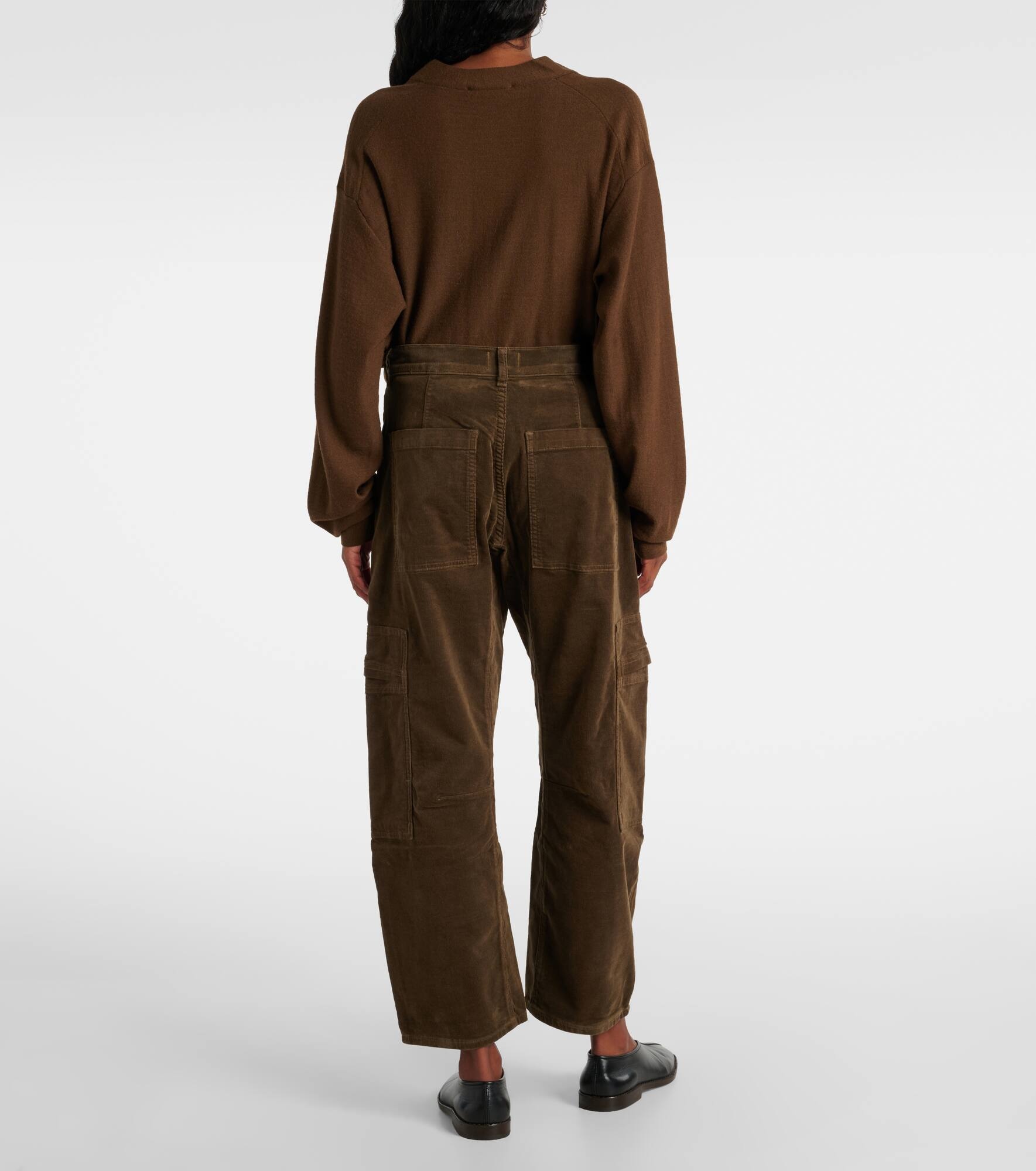 Marcelle low-rise barrel-leg cargo jeans - 3
