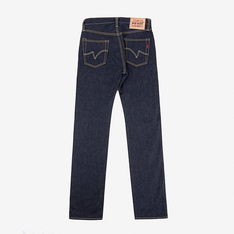 Iron Heart IH-666SBR-14 14oz Broken Twill Selvedge Denim Slim Straight Indigo outlook