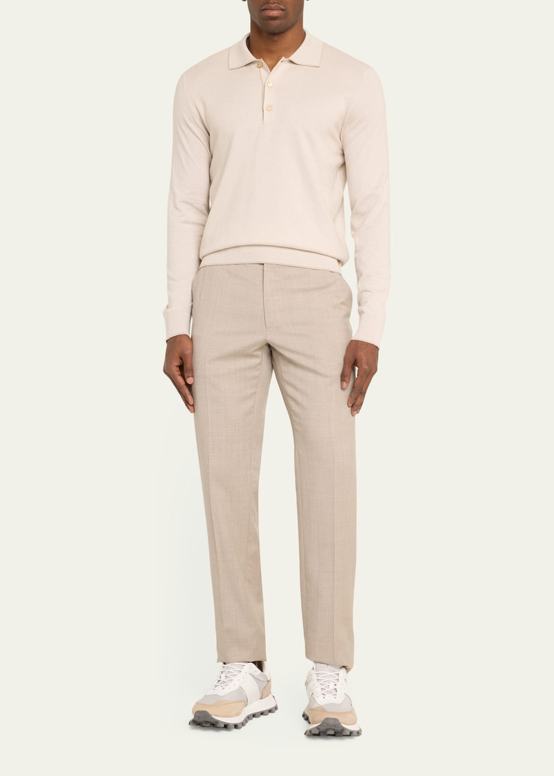Brioni Men's Wool-Silk Polo Shirt outlook