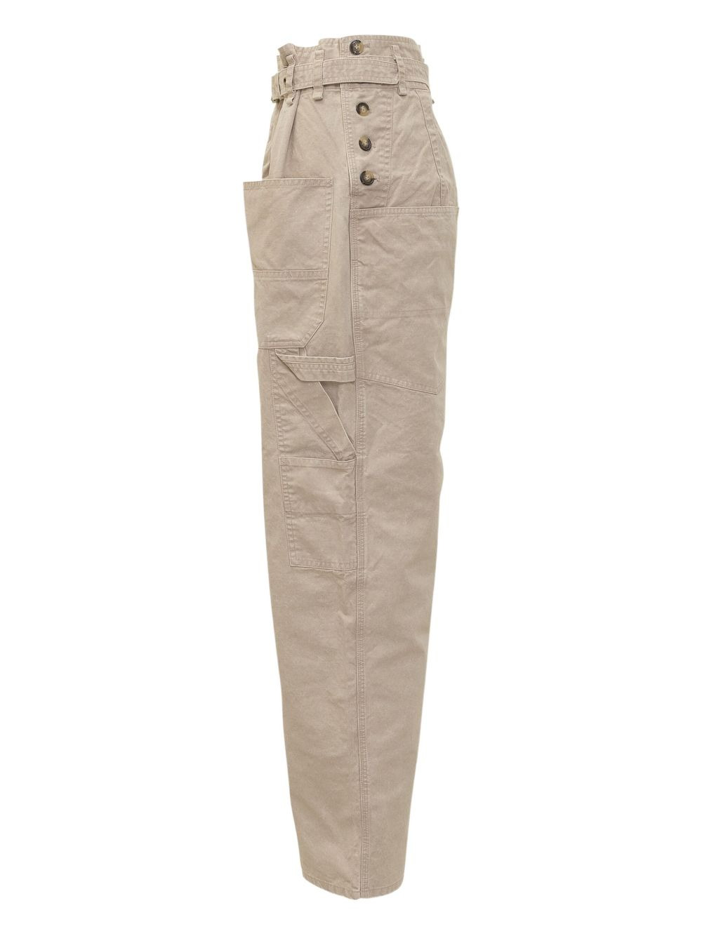 belted pocket trousers - 3