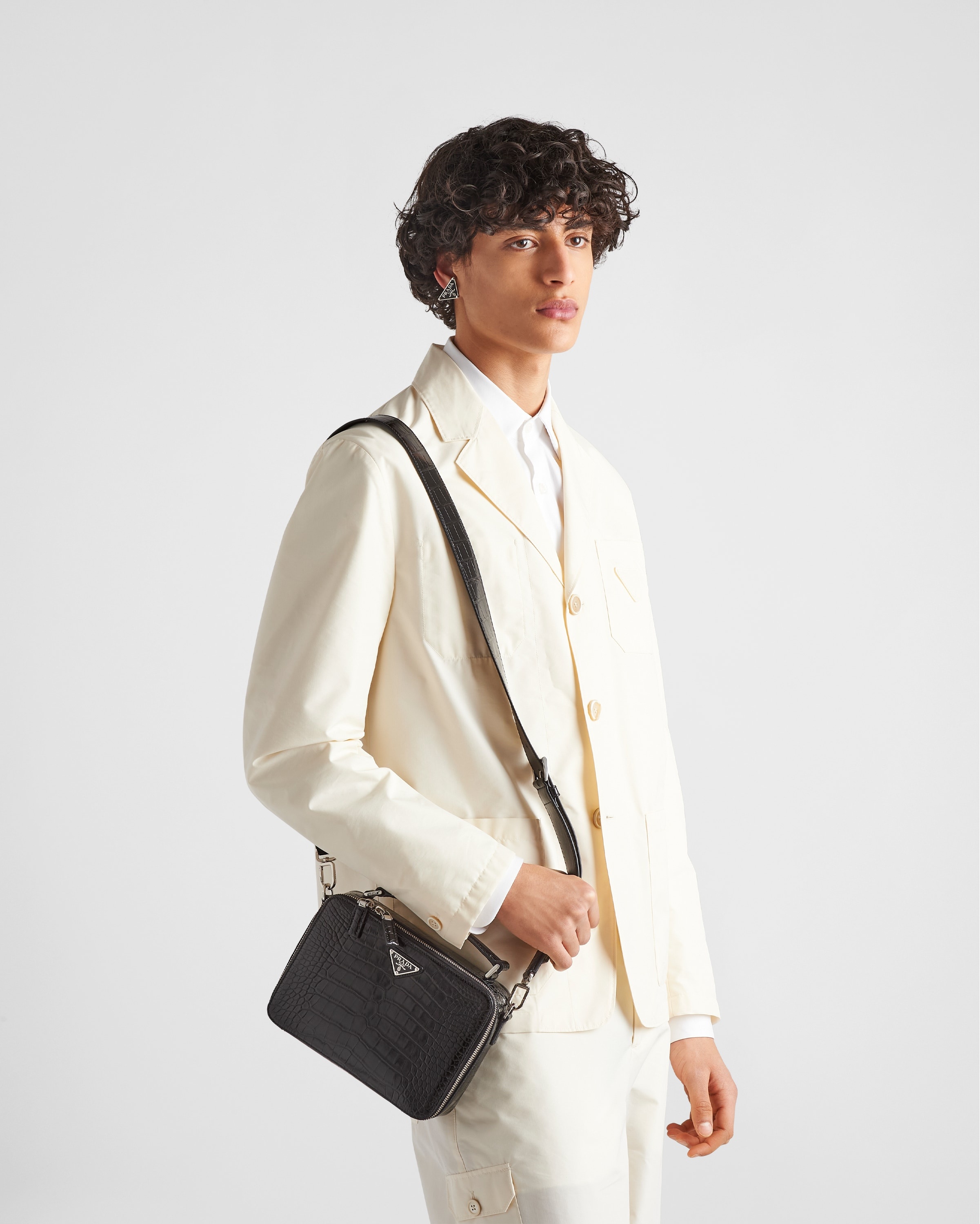Prada Brique crocodile leather bag - 2