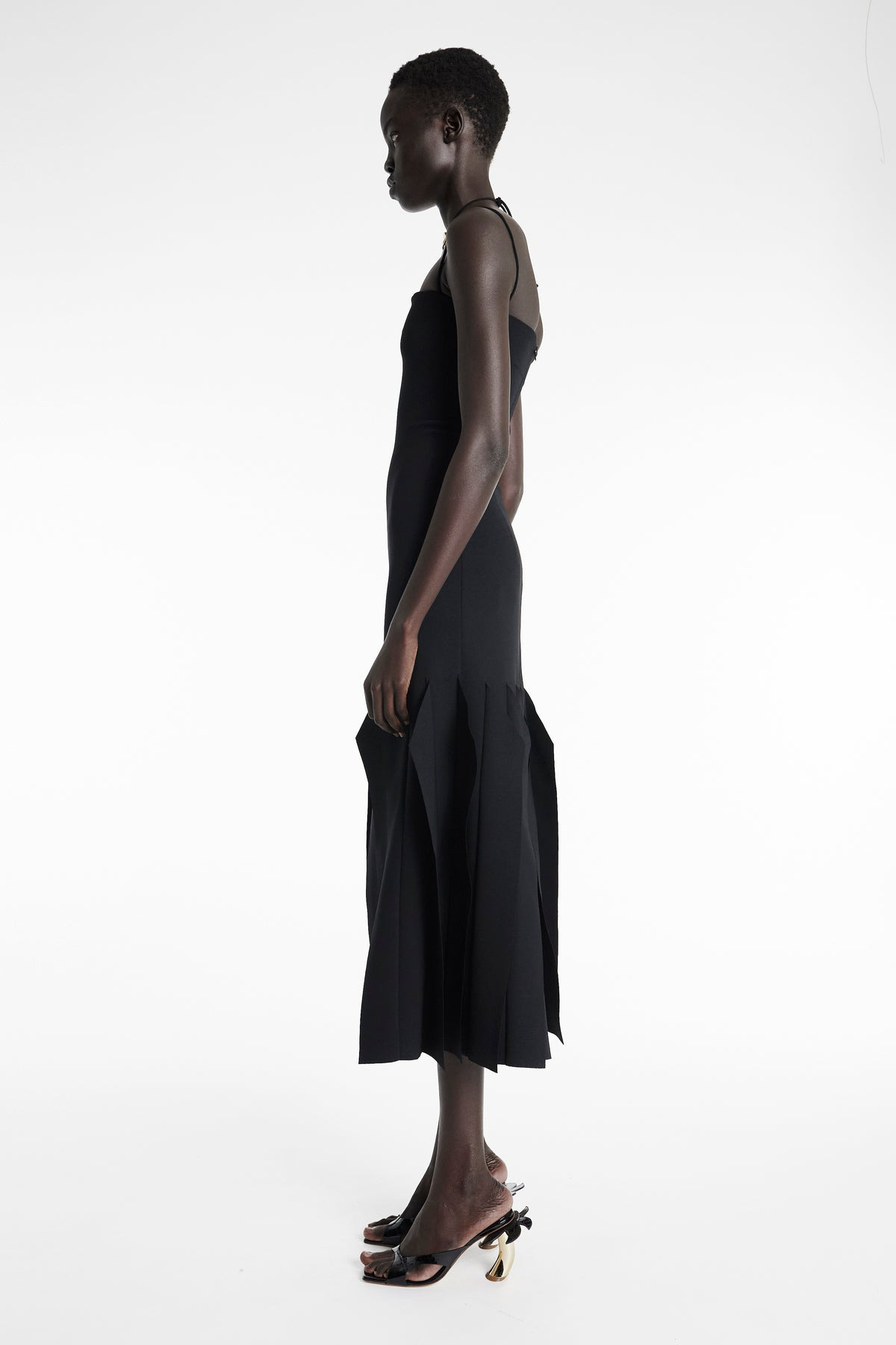 LIP CHOKER DRESS BLACK - 3
