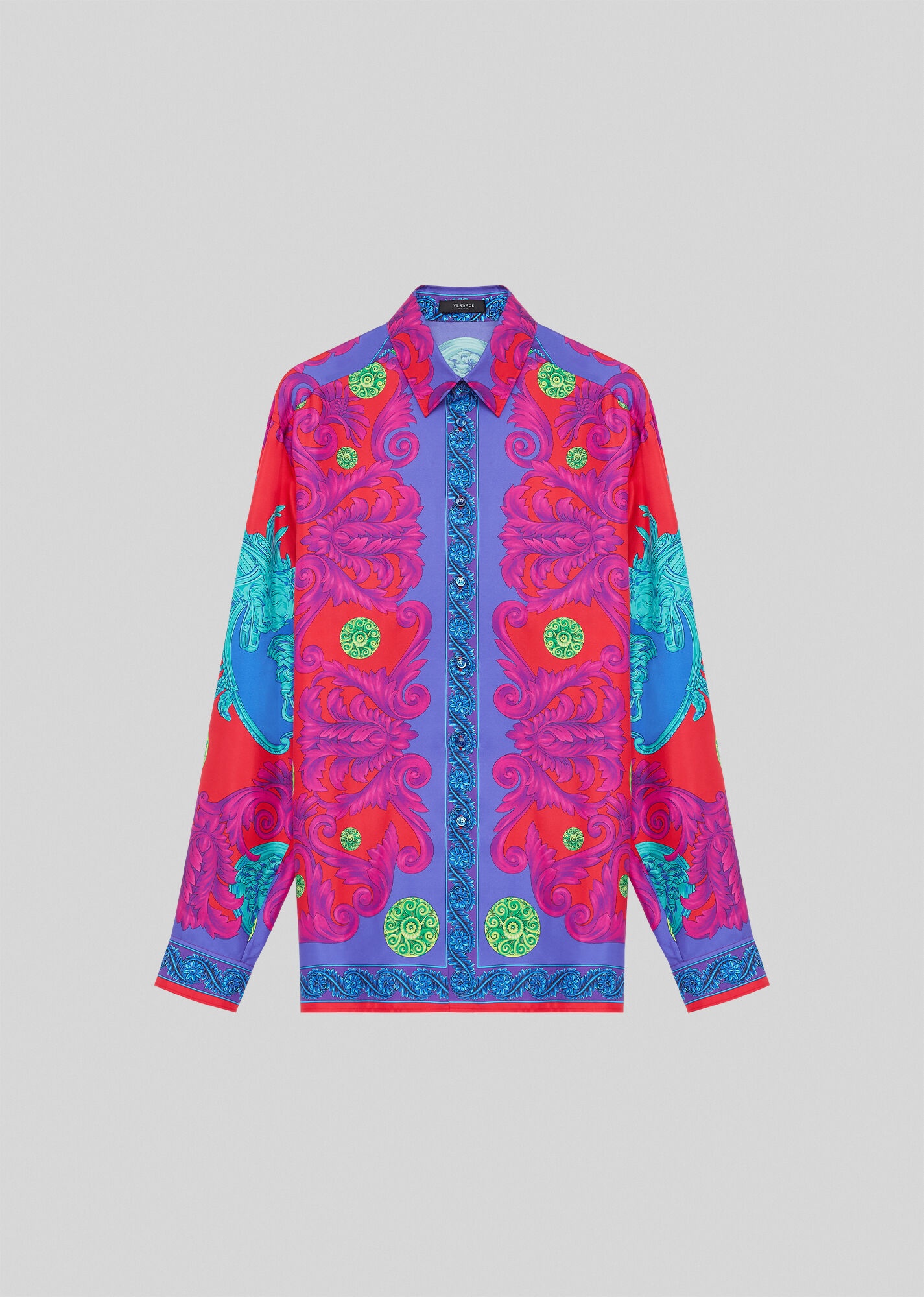 Medusa Trionfo Print Silk Shirt - 1