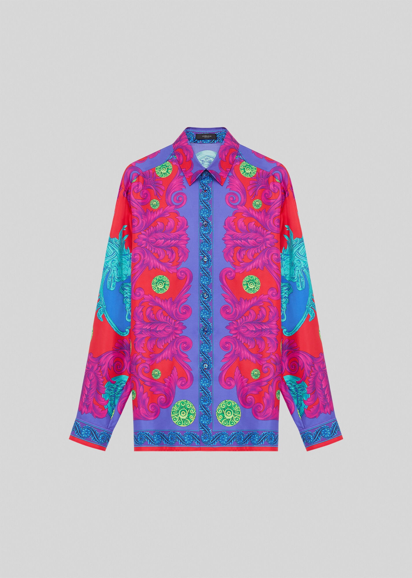 Medusa Trionfo Print Silk Shirt - 1