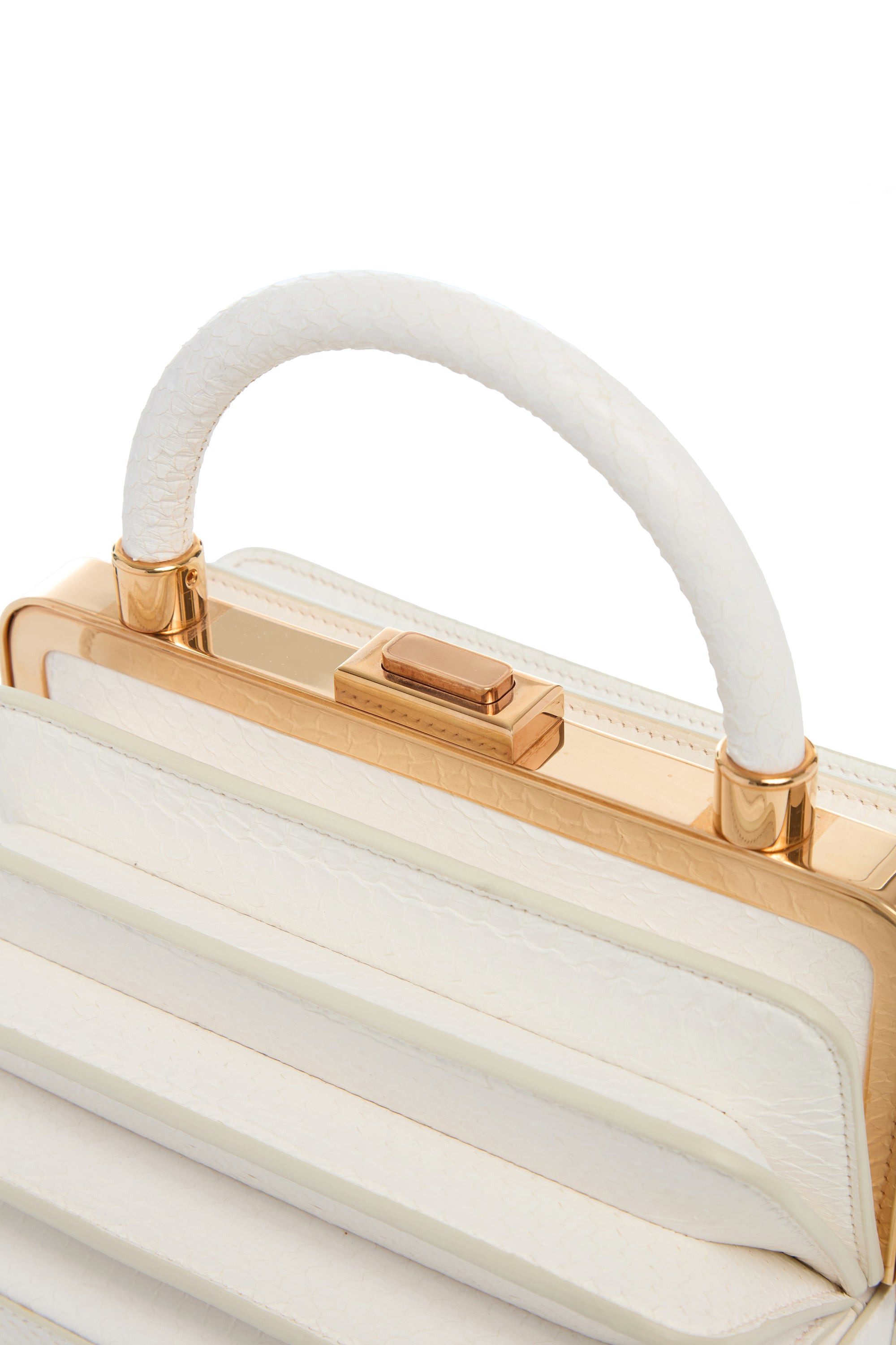 Diana Bag in Ivory Snakeskin - 4