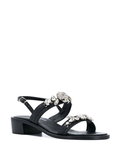 PHILIPP PLEIN embellished-detail low-heel sandals outlook