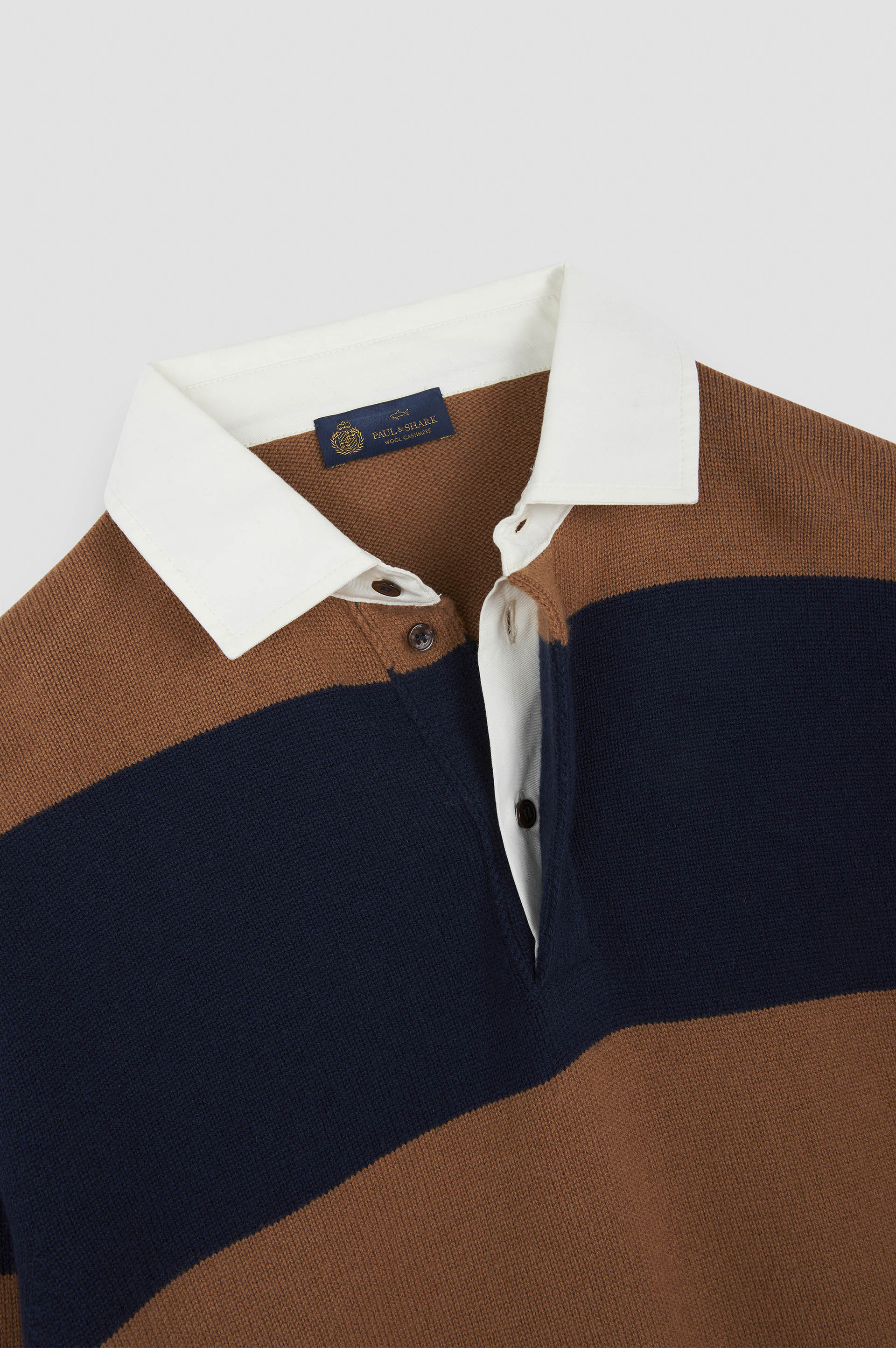 RUGBY WOOL CASHMERE POLO SHIRT - 5