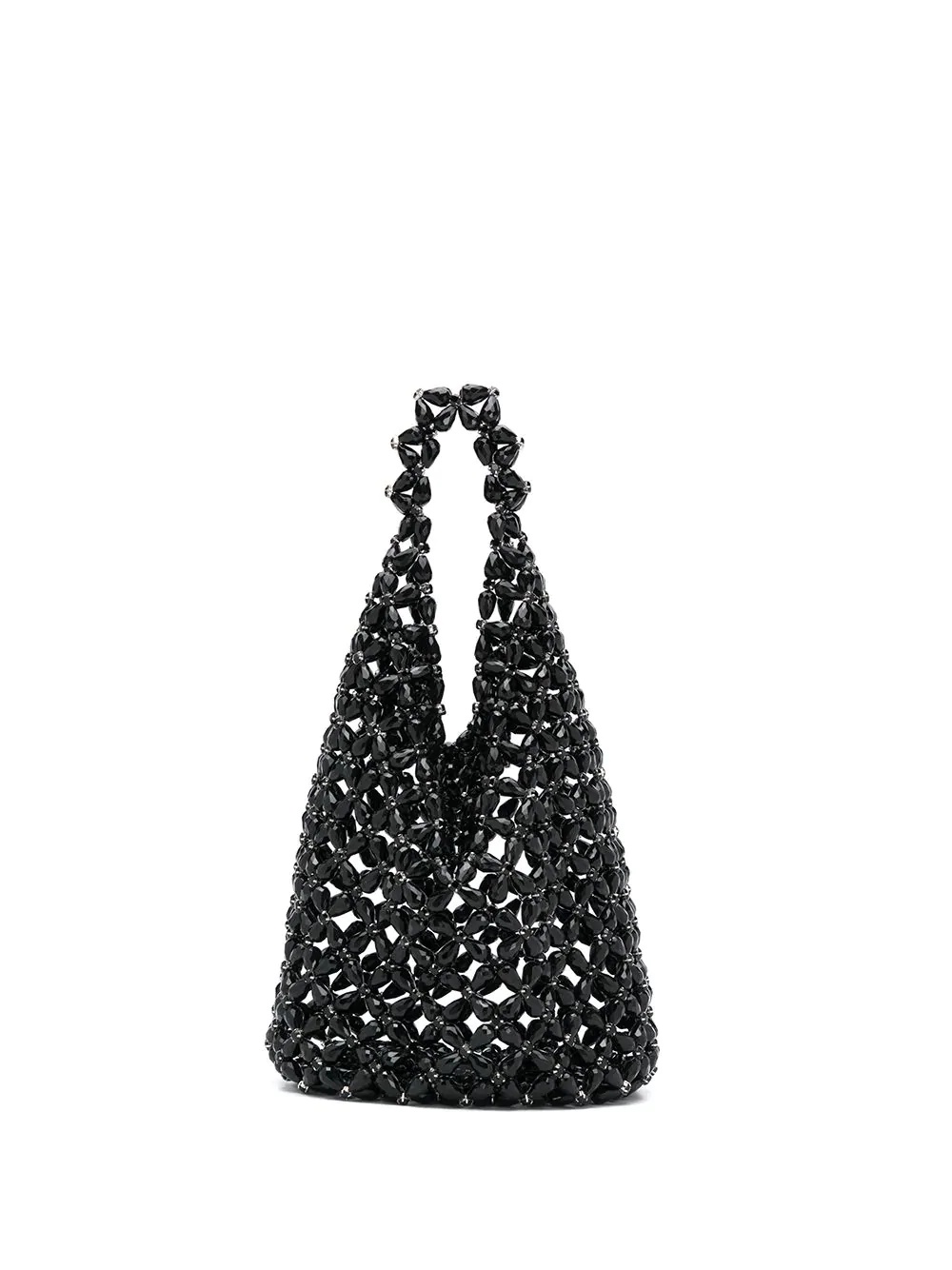 floral beaded hobo bag - 1