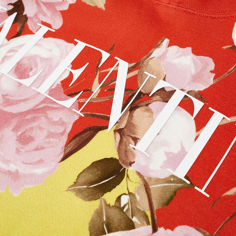 Valentino Valentino Floral Logo Popover Hoody outlook