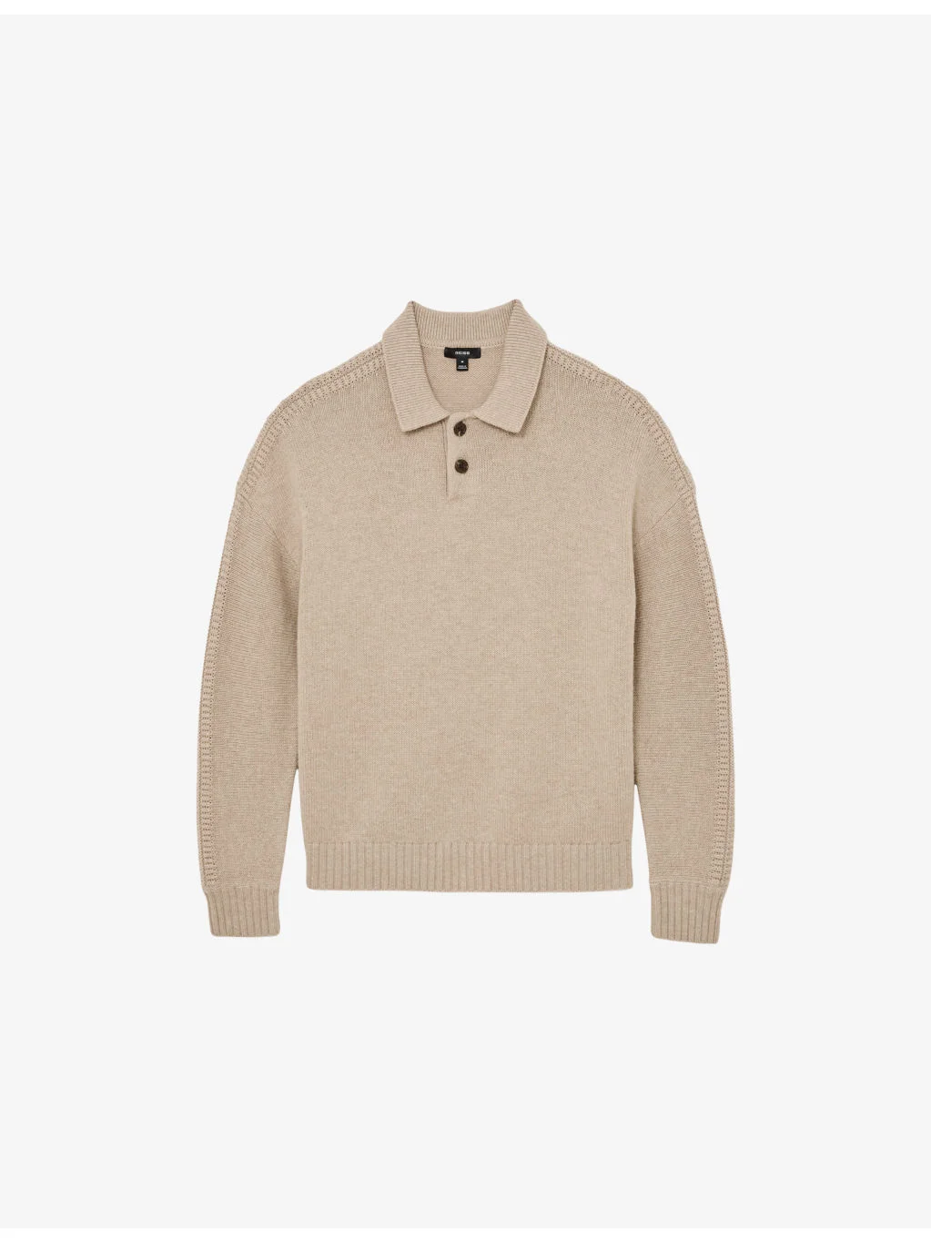 Elm Long-Sleeved Wool-Blend Polo Jumper - 1