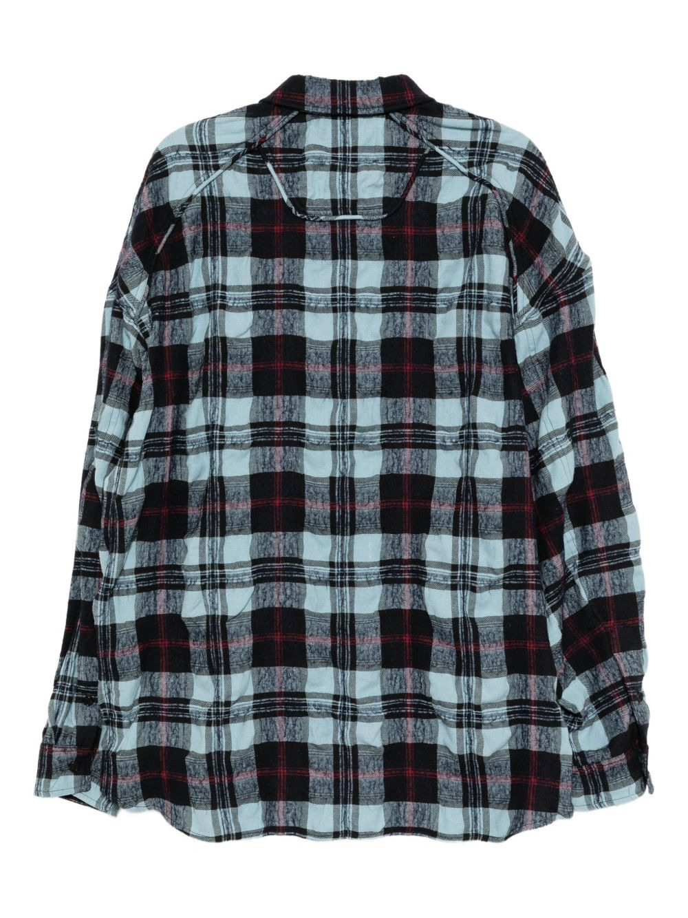 check-printed shirt - 2