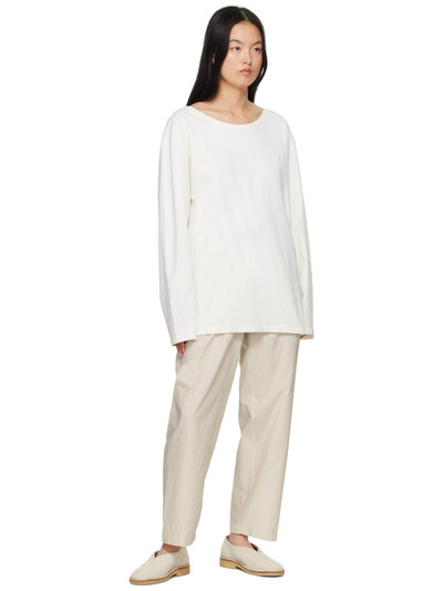 Lemaire Off-White Wide Neck Long Sleeve T-Shirt outlook
