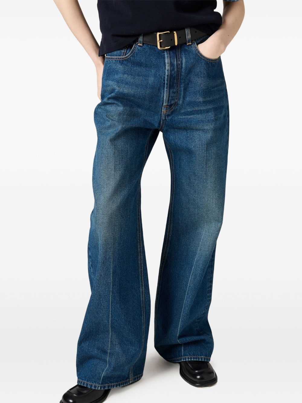 logo-appliqué jeans - 4
