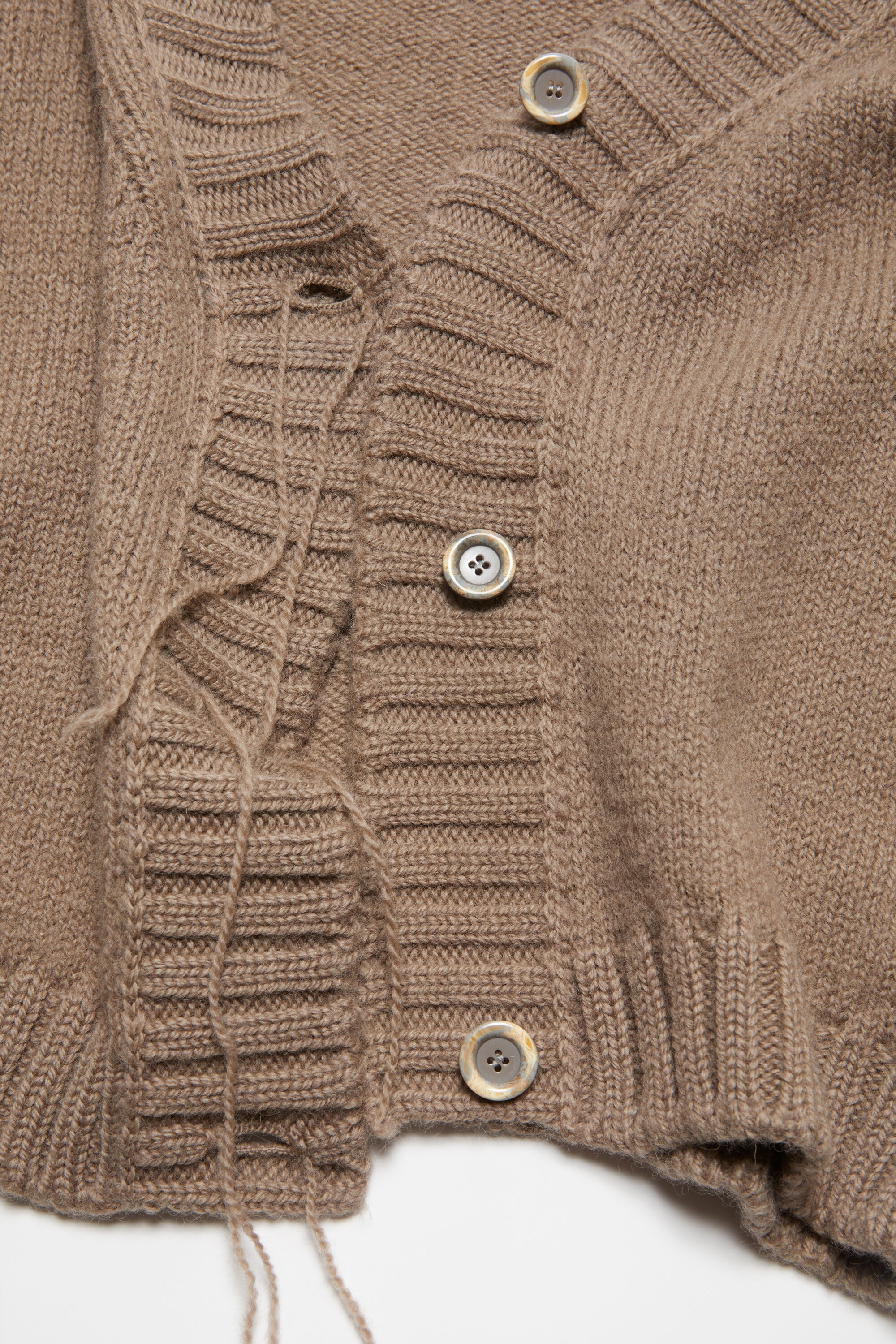 Knit cardigan - Mud Brown - 5