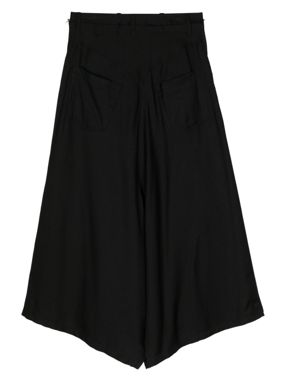 asymmetric-hem midi skirt - 2