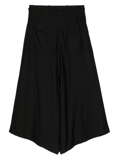 Yohji Yamamoto asymmetric-hem midi skirt outlook