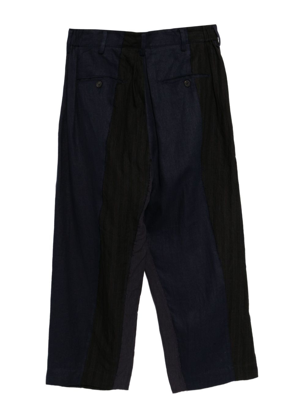 collaged wide-leg trousers - 2
