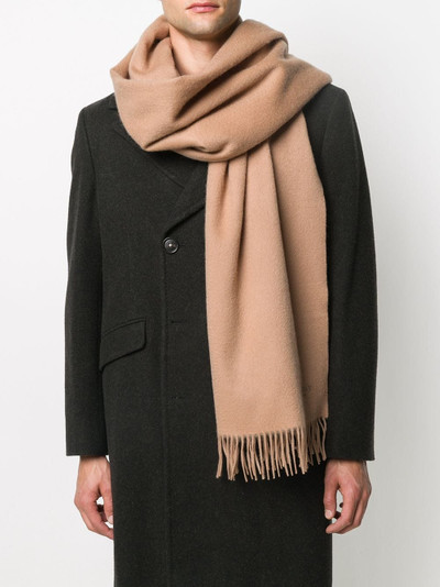 Mulberry fringed felt scarf outlook