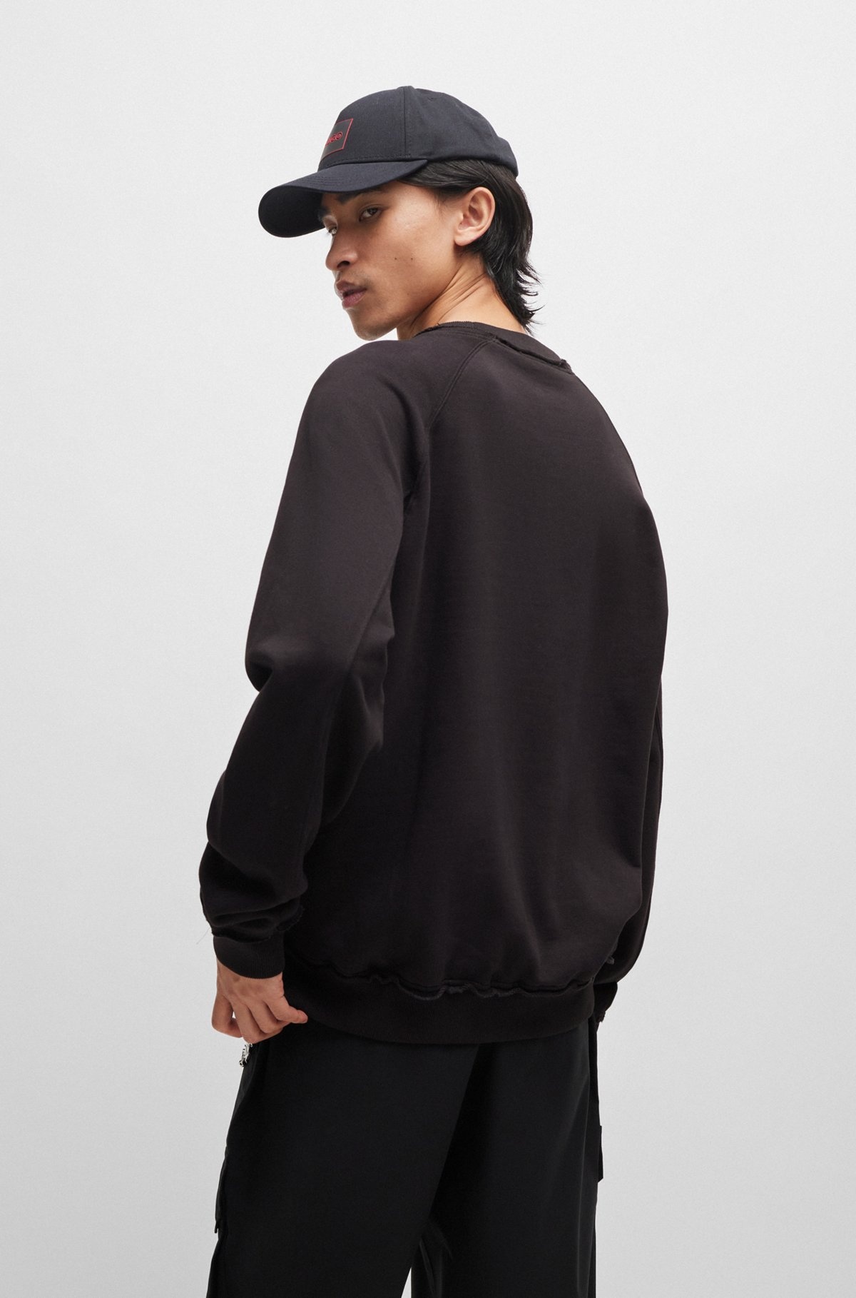 COTTON-TERRY SWEATSHIRT WITH STUD-EFFECT LOGO ARTWORK - 5