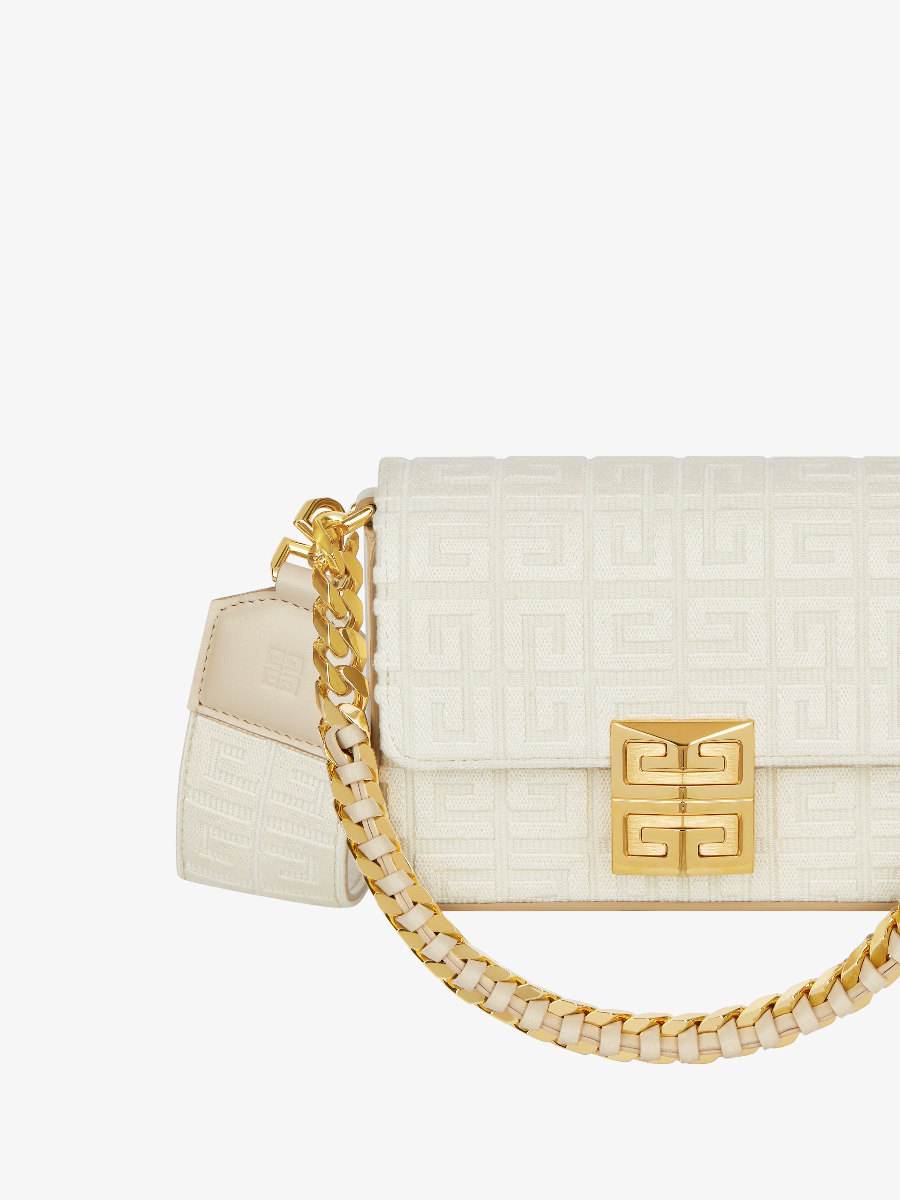 SMALL 4G BAG IN 4G EMBROIDERY WITH CHAIN - 7