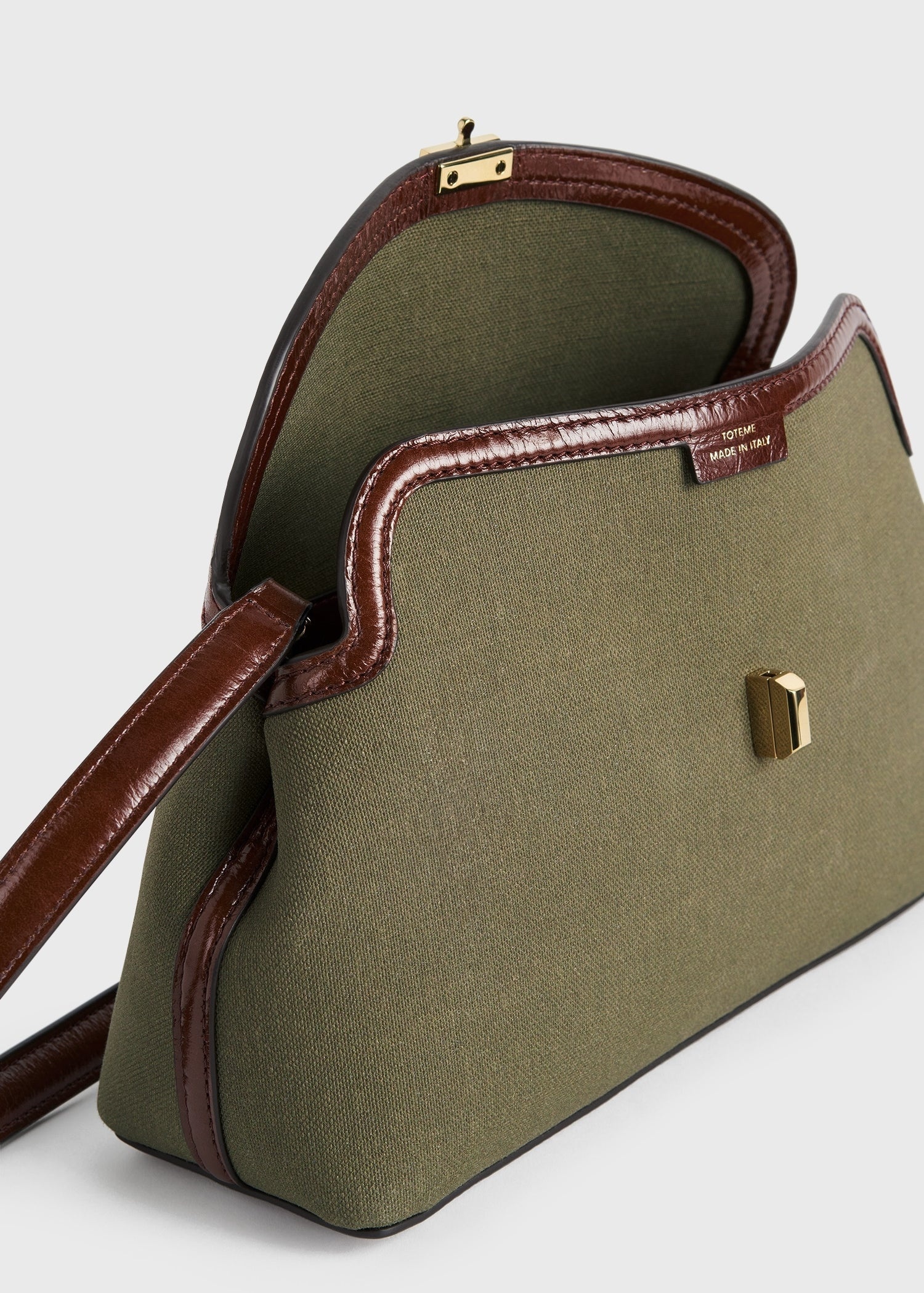 T-Lock canvas clutch khaki green - 7