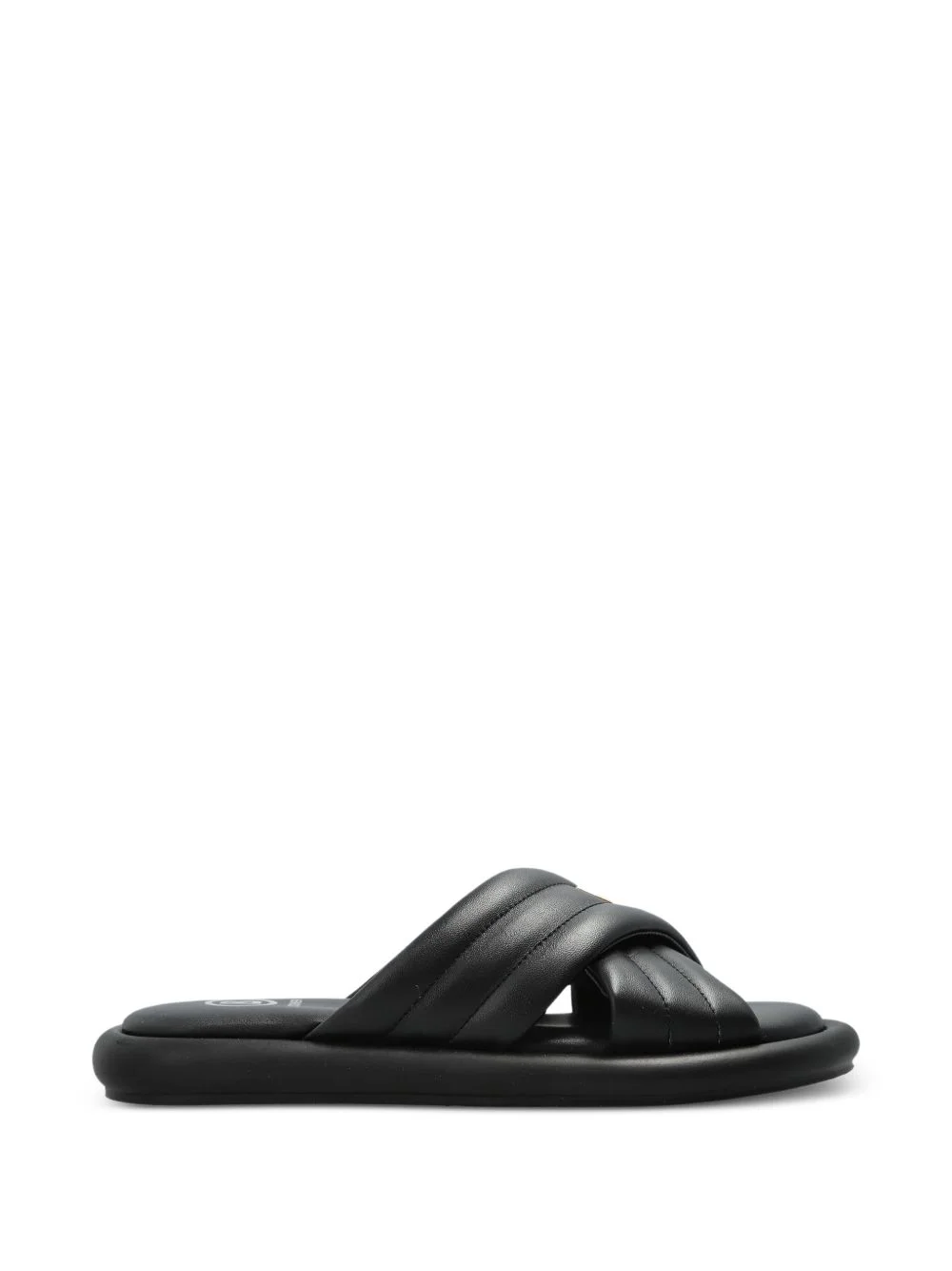 quilted crossover sandals - 1