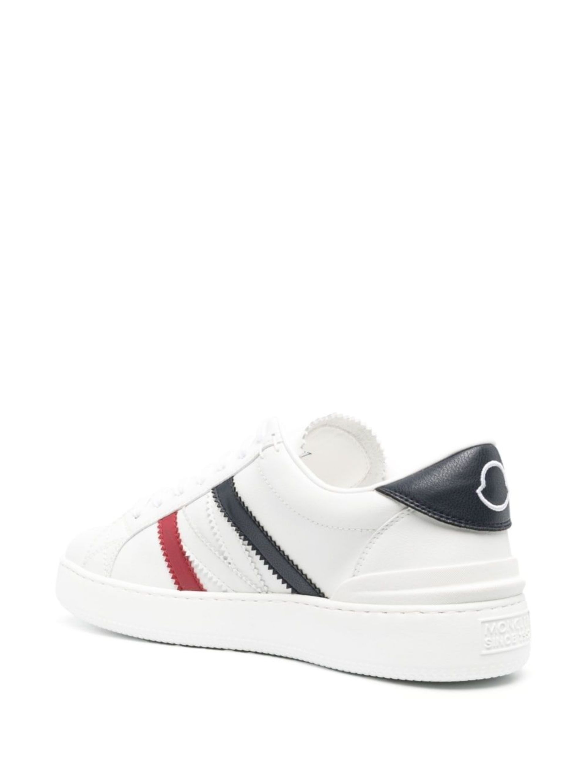 White Monaco M Faux Leather Sneakers - 3