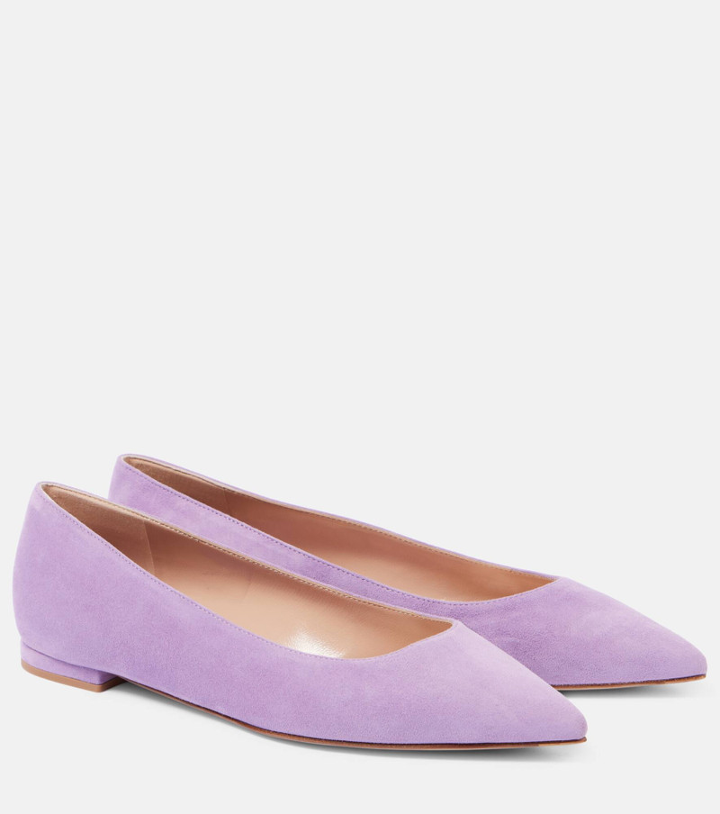 Gianvito suede ballet flats - 1