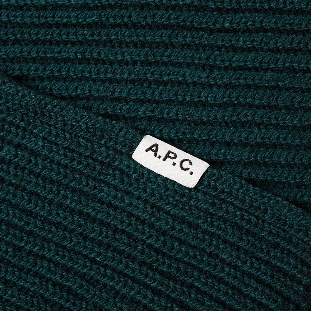 A.P.C. Lambswool Ribbed Scarf - 2