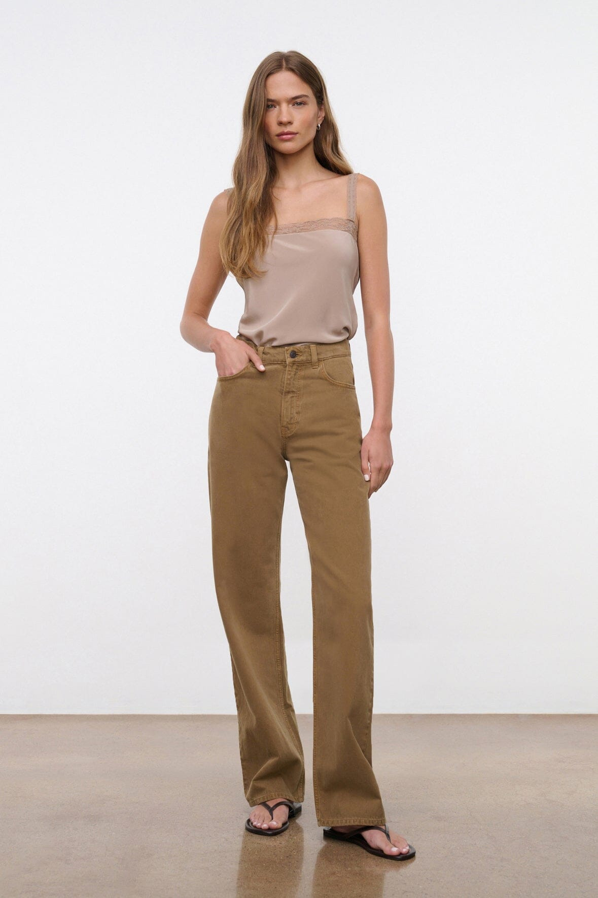 STAUD LEO HIGH RISE JEAN PORTOBELLO - 2