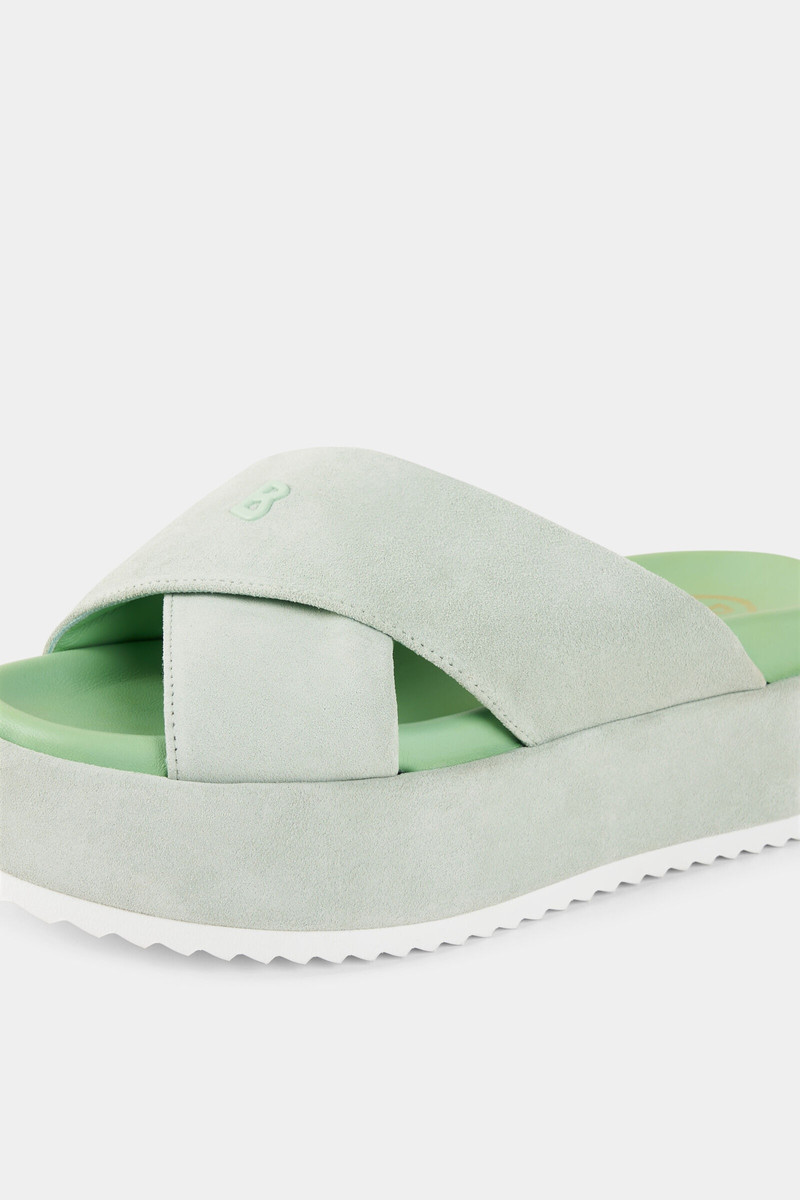 Sorrento platform sandals in Mint 7