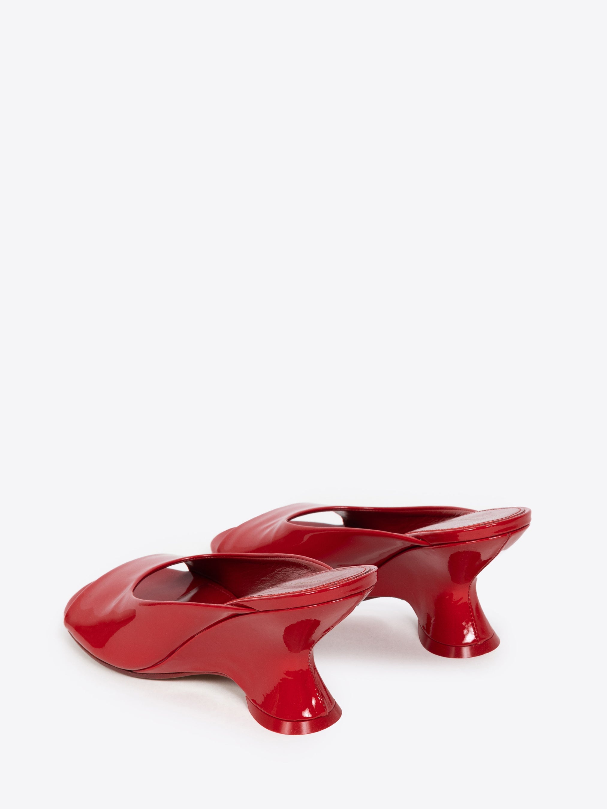 OPEN-TOE LEATHER MULES - 4