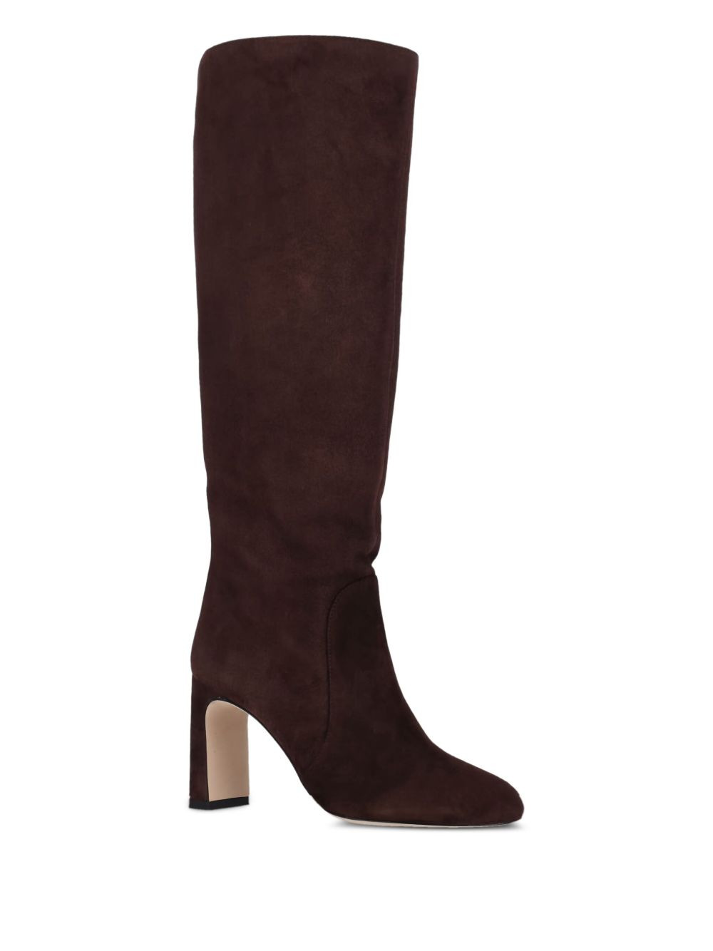 85mm block-heel suede boots - 2
