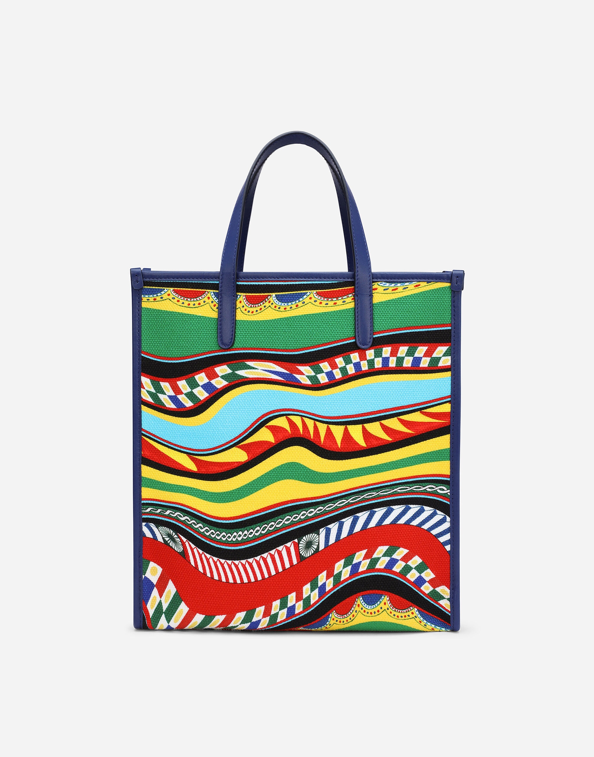 Small printed canvas shopper - 4