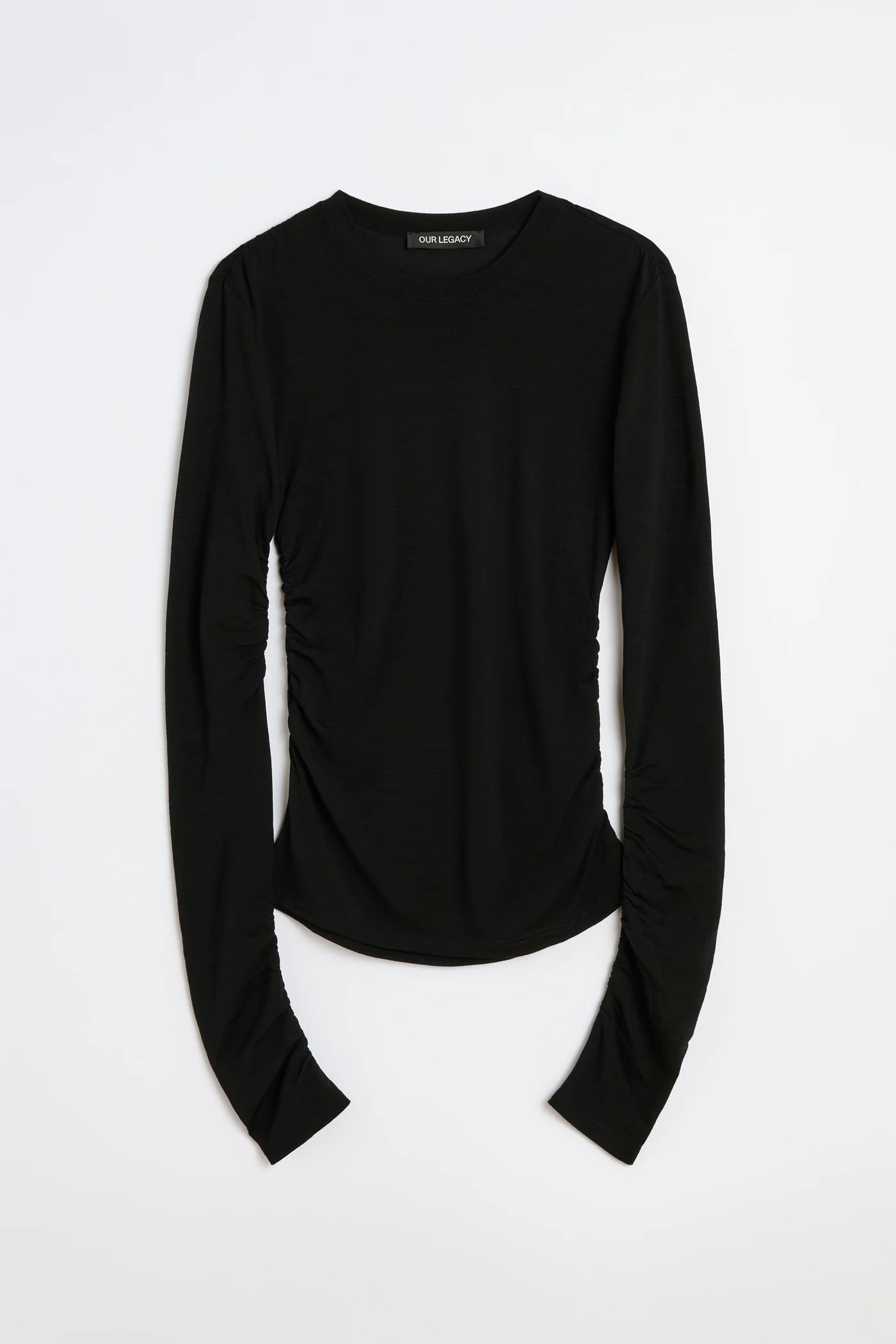 Strain Slim Longsleeve Intellectual Black Wool Jersey - 1